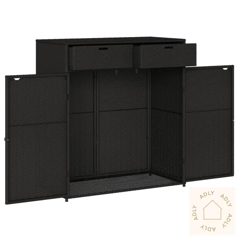 Putekasse Svart 105X55X113 Cm Polyrotting