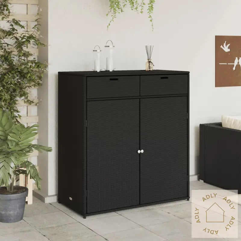 Putekasse Svart 105X55X113 Cm Polyrotting