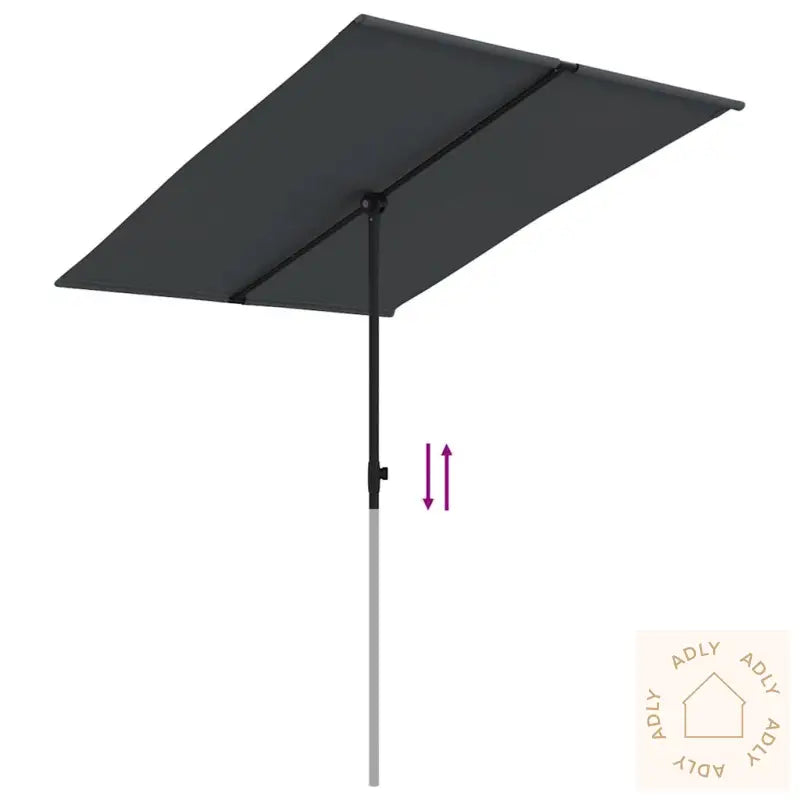 Hageparasoll Med Aluminiumsstang 2X1,5 M Grønn