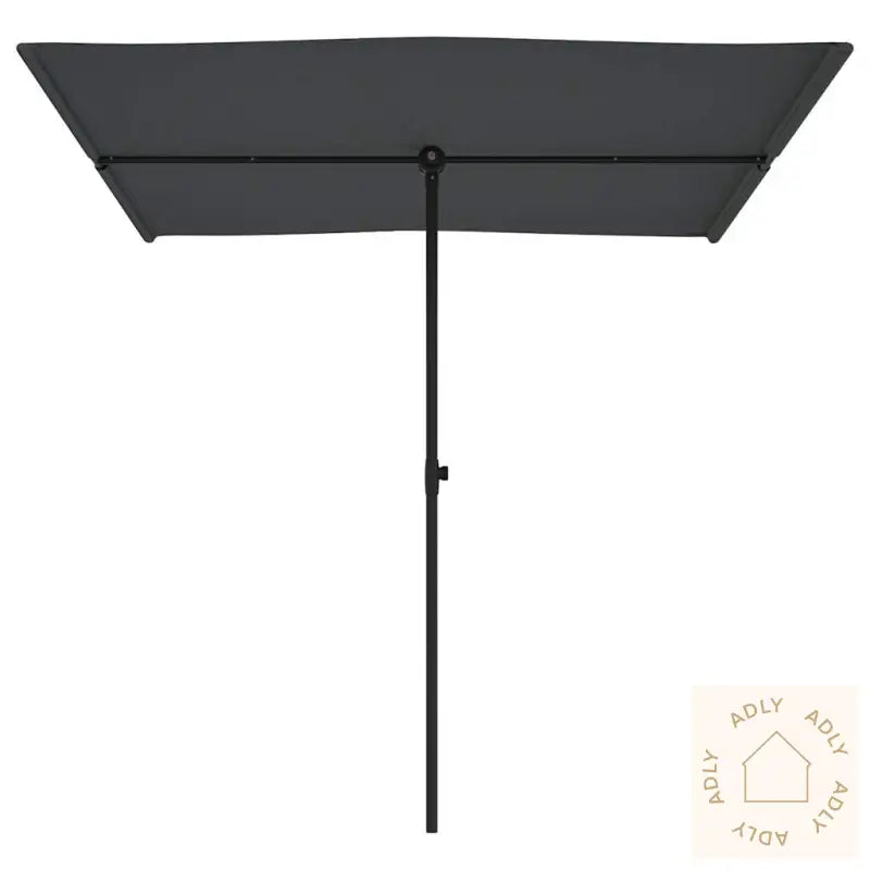 Hageparasoll Med Aluminiumsstang 2X1,5 M Antrasitt