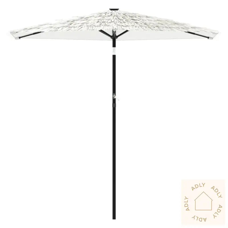 Hageparasoll Med Stålstang Hvit 268X268X226 Cm