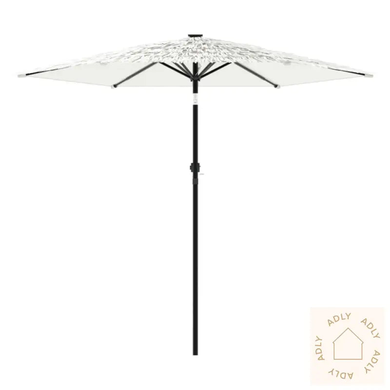 Hageparasoll Med Stålstang Hvit 268X268X226 Cm
