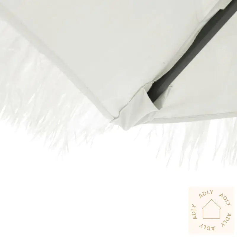 Hageparasoll Med Stålstang Hvit 268X268X226 Cm