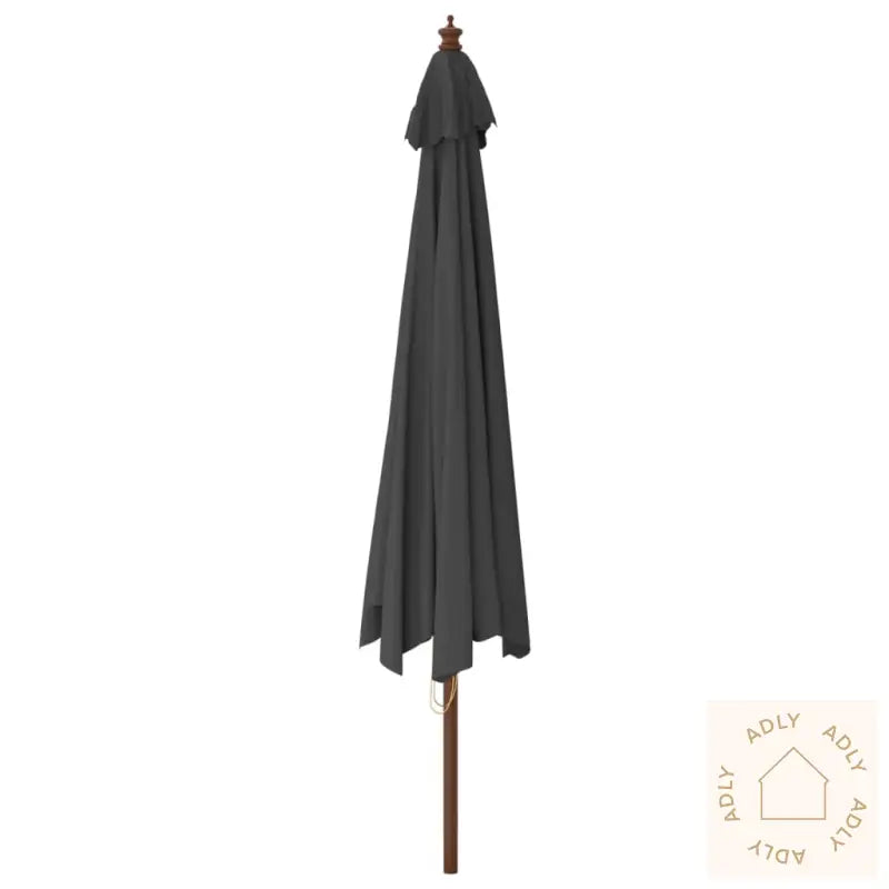 Hageparasoll Med Trestang Antrasitt 400X273 Cm