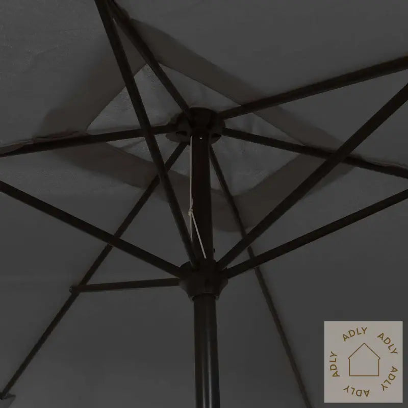 Parasoll Med Metallstang 300X200 Cm Antrasitt