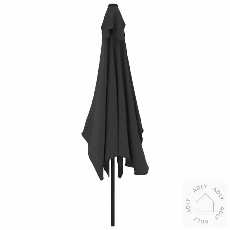 Parasoll Med Metallstang 300X200 Cm Antrasitt