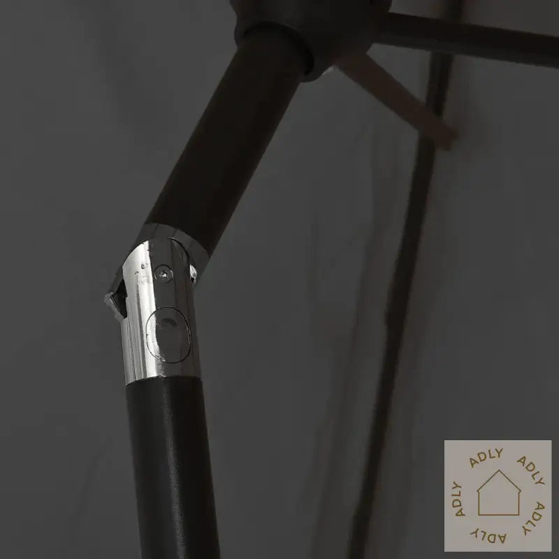 Parasoll Med Metallstang 300X200 Cm Antrasitt