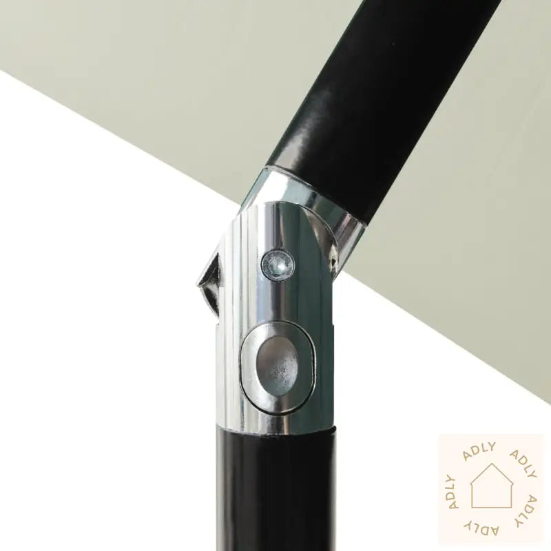 Hageparasoll Med Aluminiumsstang 3 Nivåer Sand 2 M