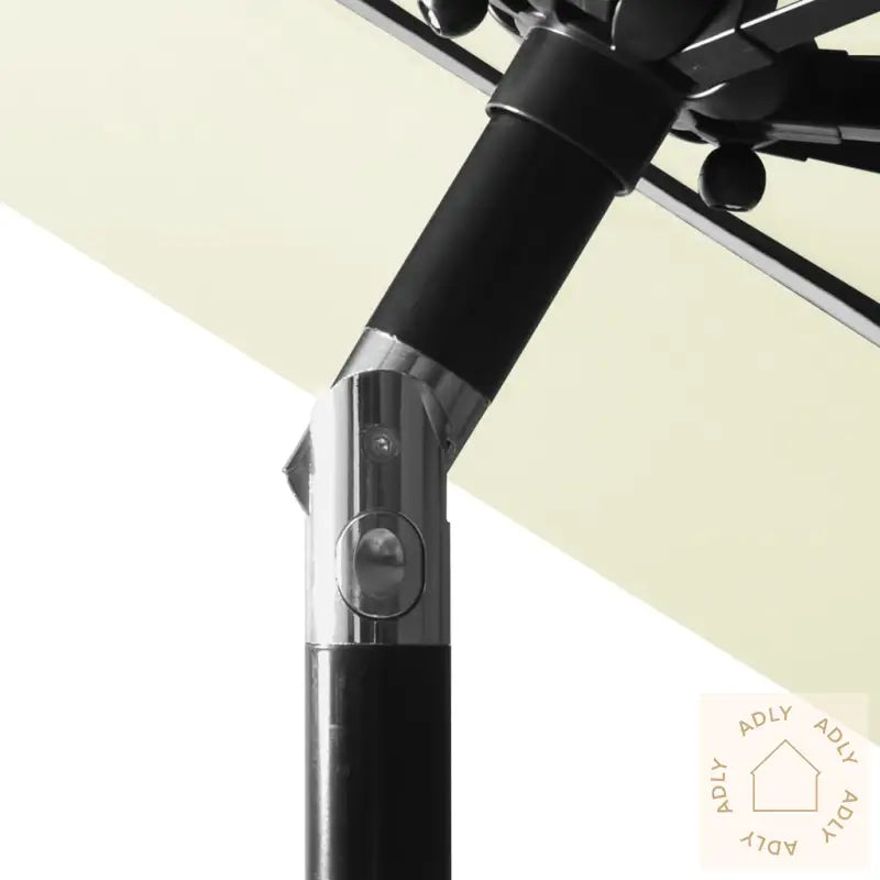 Hageparasoll Med Aluminiumsstang 3 Nivåer Sand 3 M
