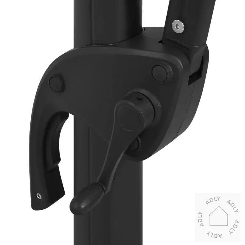 Hageparasoll Med Aluminiumsstang 4 Nivåer Svart 250X250 Cm