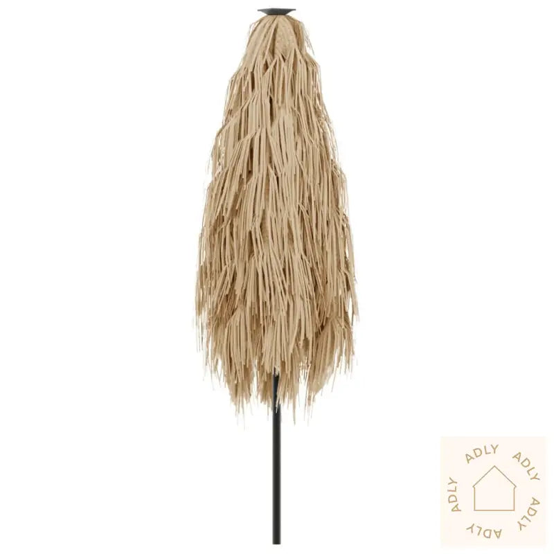 Hageparasoll Med Led Med Stålstang Brun 268X268X226 Cm