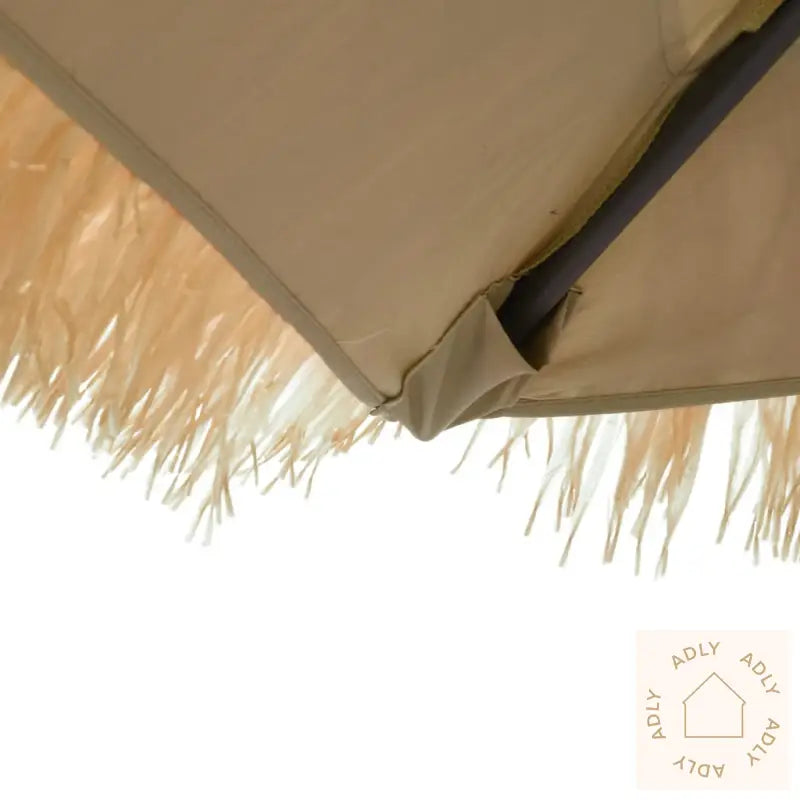 Hageparasoll Med Led Med Stålstang Brun 268X268X226 Cm