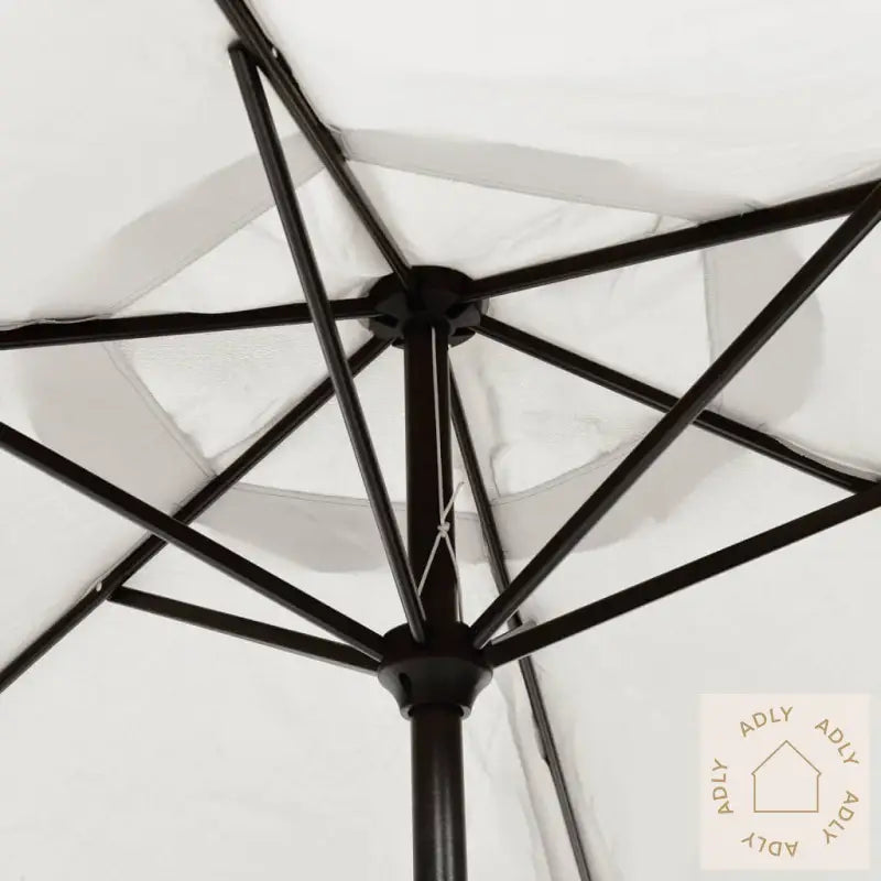 Parasoll Sand Hvit 3M Stålstang