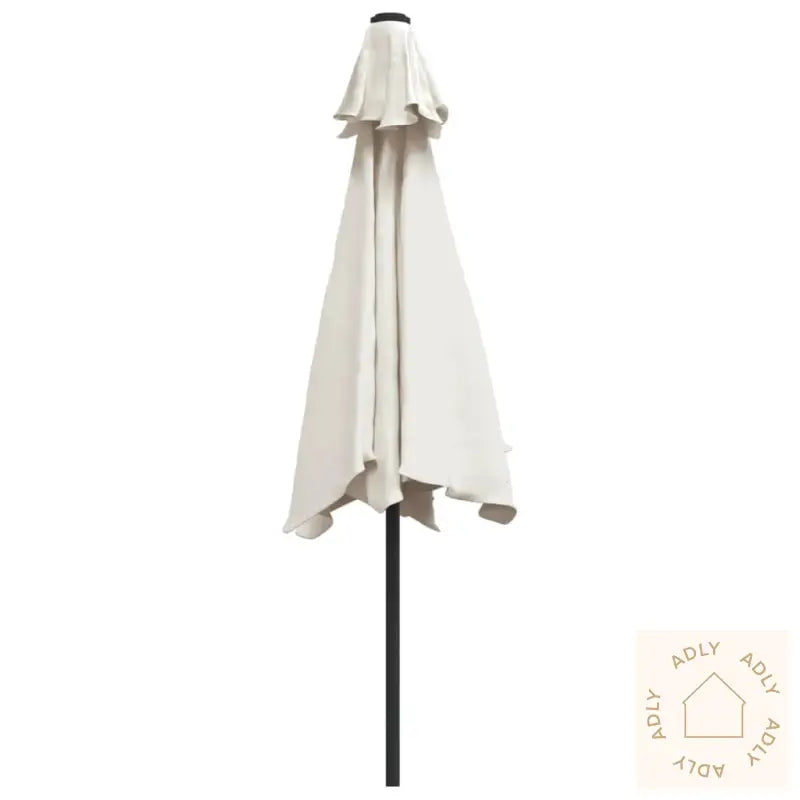 Parasoll Sand Hvit 3M Stålstang