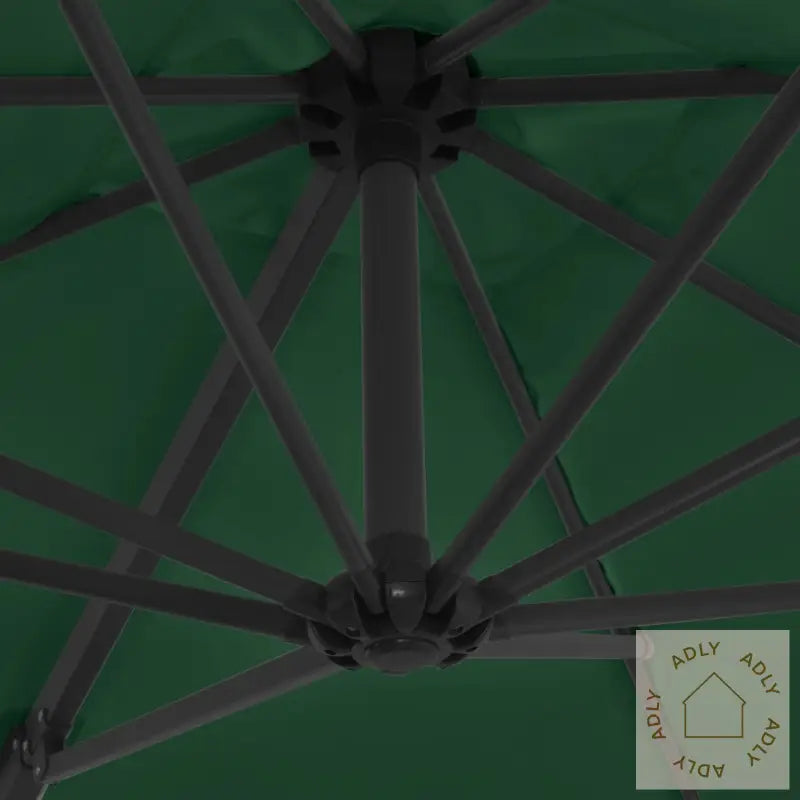 Hageparasoll Med Bærbar Fot Grønn