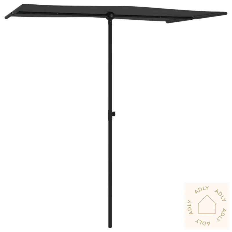 Hageparasoll Med Aluminiumsstang 180X110 Cm Grønn