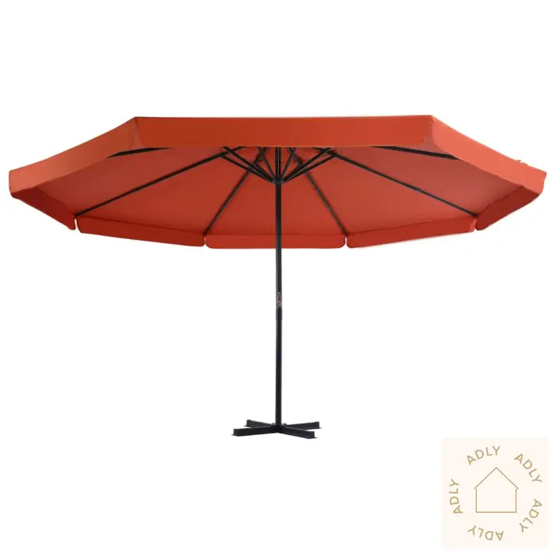 Hageparasoll Med Bærbar Fot Terrakotta