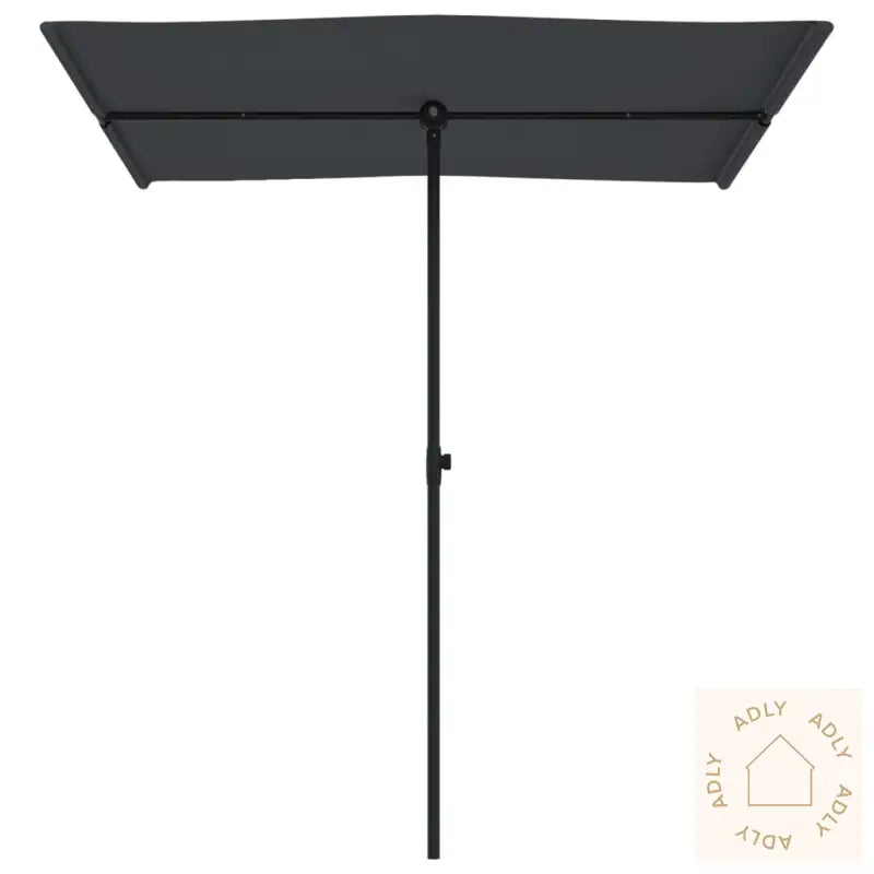 Hageparasoll Med Aluminiumsstang 180X110 Cm Grønn