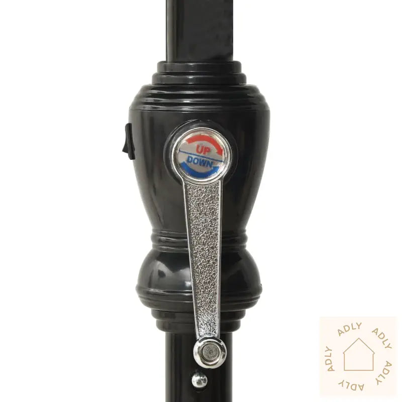 Hageparasoll Med Led Og Stålstang Sand 2X3 M