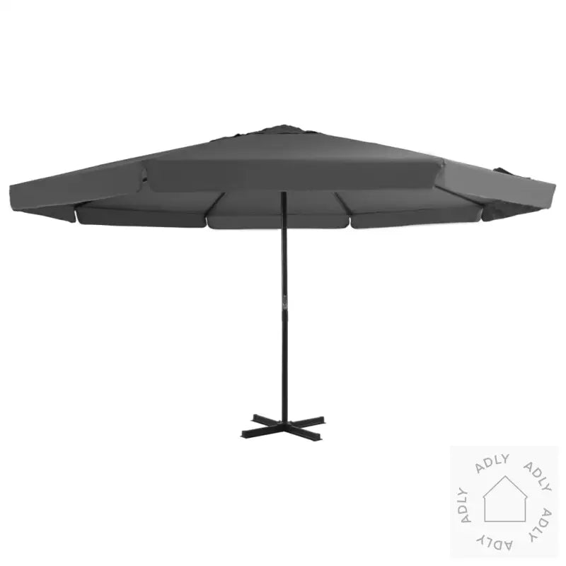 Parasoll Med Aluminiumsstang 500 Cm Antrasitt