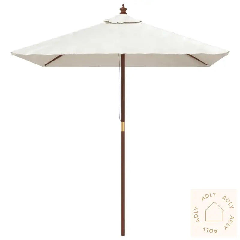 Hageparasoll Med Trestang Sand 198X198X231 Cm