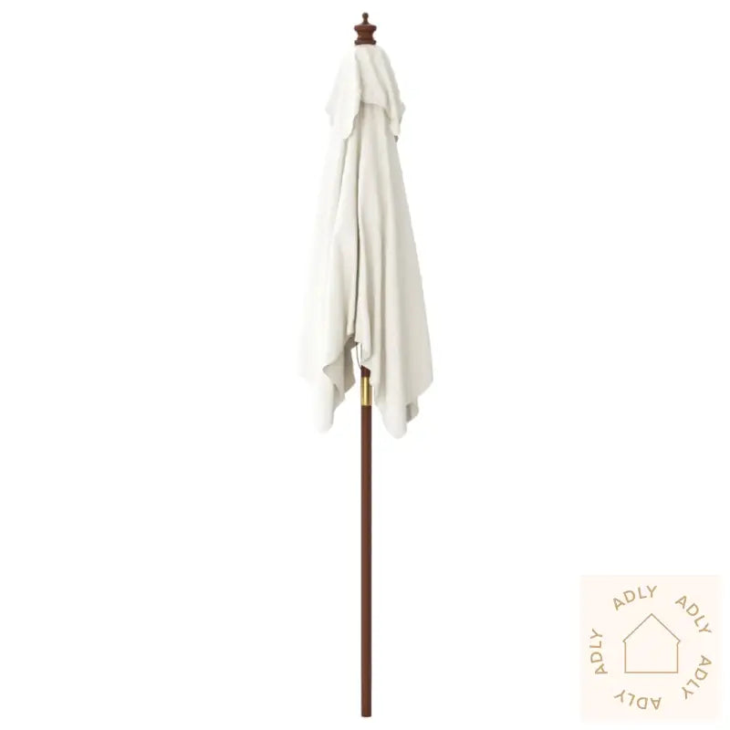 Hageparasoll Med Trestang Sand 198X198X231 Cm