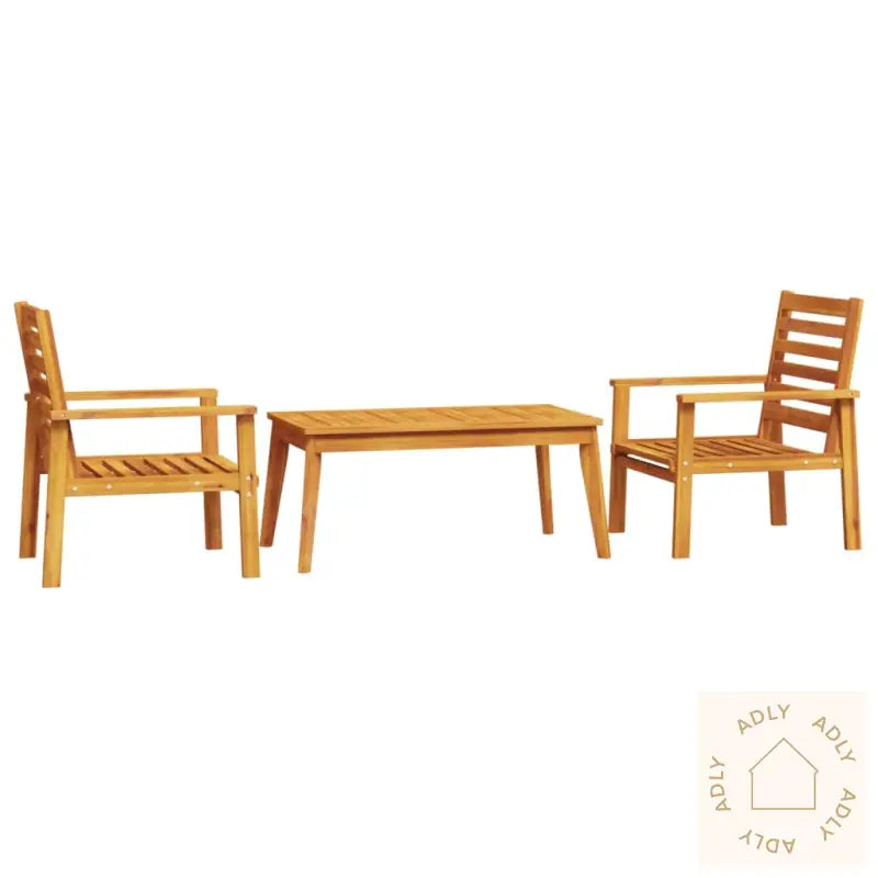 Hagemøbelsett 3 Deler Heltre Akasie