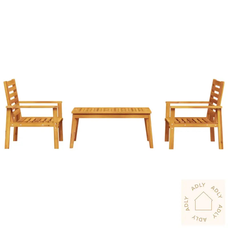 Hagemøbelsett 3 Deler Heltre Akasie