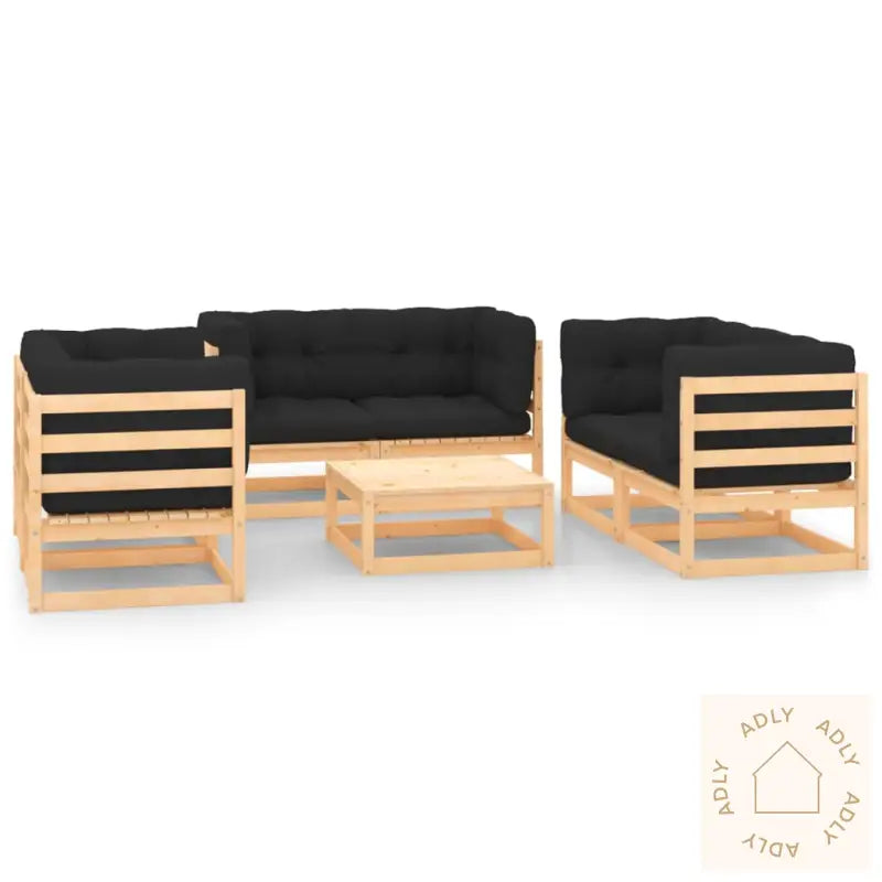 Hagesofagruppe Med Puter 7 Deler Heltre Furu