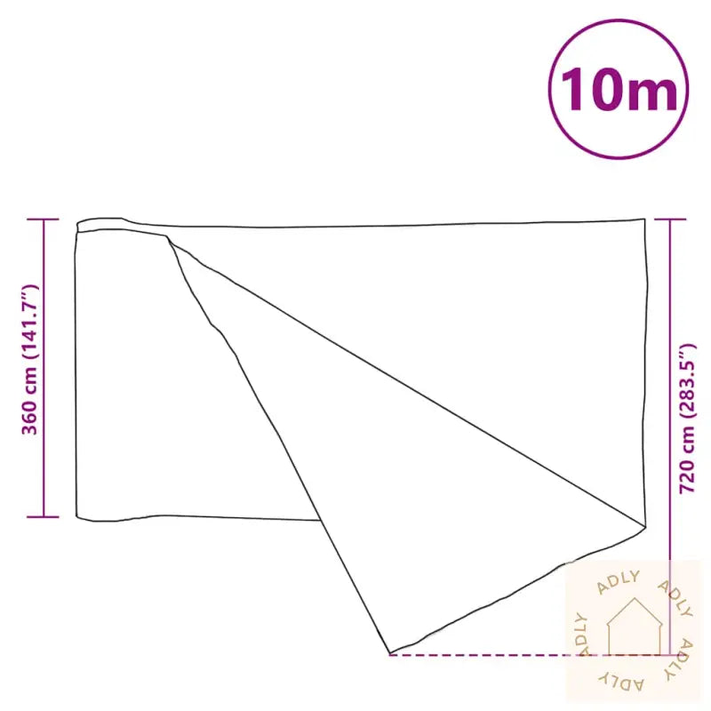 Skjermnett Grønn 3,6X10 M Hdpe 150 G/M²