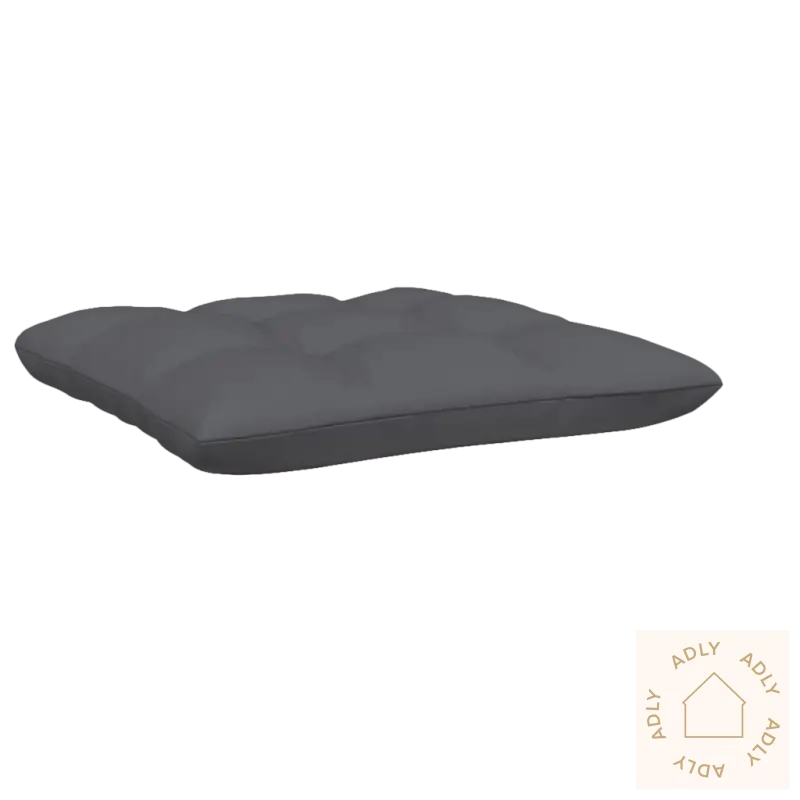 Grå kvadratiske sitteputer for 2-seters Hagesofa i heltre furu med modulært design