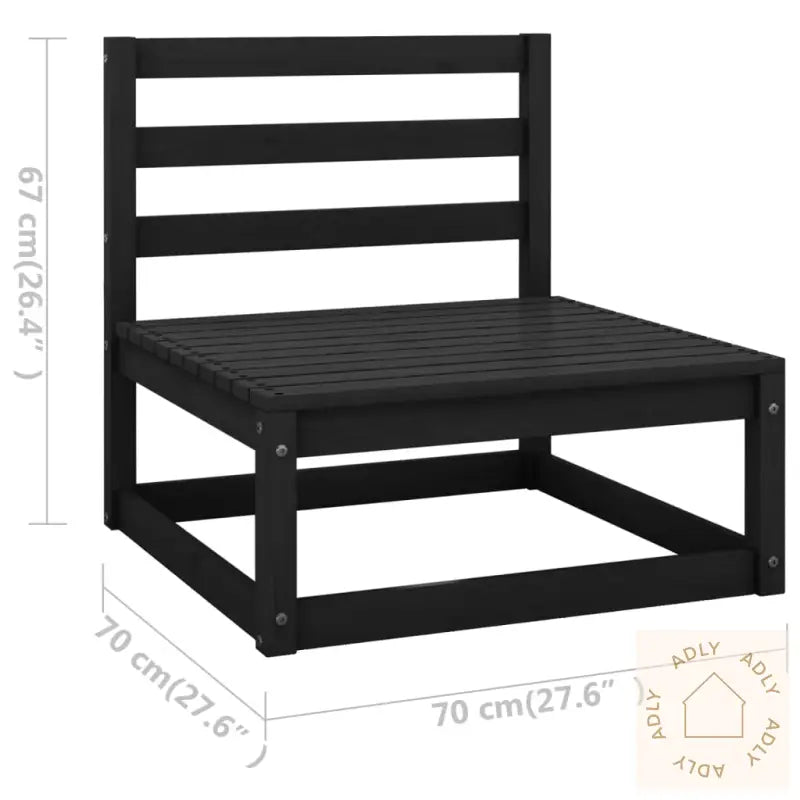 Hagesofa Med Puter 4-Seters Heltre Furu