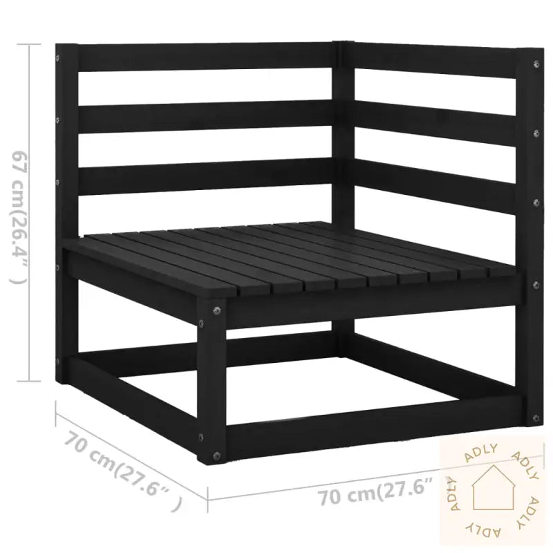 Hagesofa Med Puter 4-Seters Heltre Furu