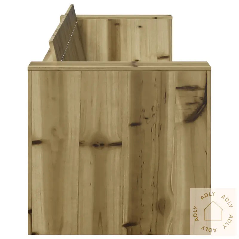 3-Seter Utesofa 185.5X60X62 Cm Behandlet Furu