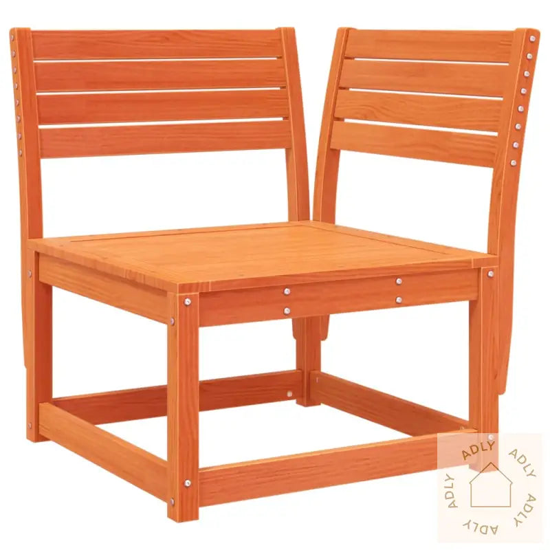 Hagesofa For Hjørne Med Pute Voksbrun 73X73X78 Cm Heltre Furu