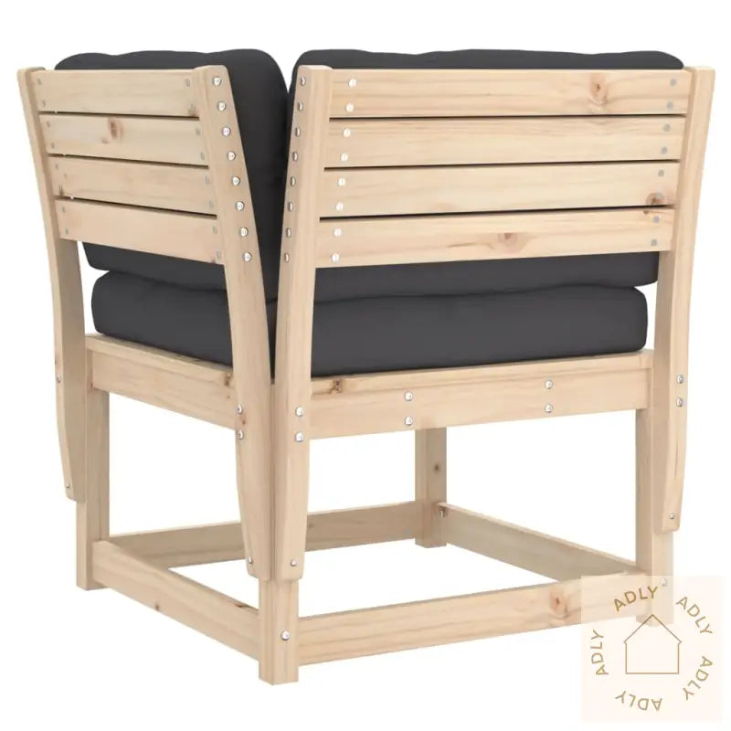 Hagesofa For Hjørne Med Pute 73X73X78 Cm Heltre Furu