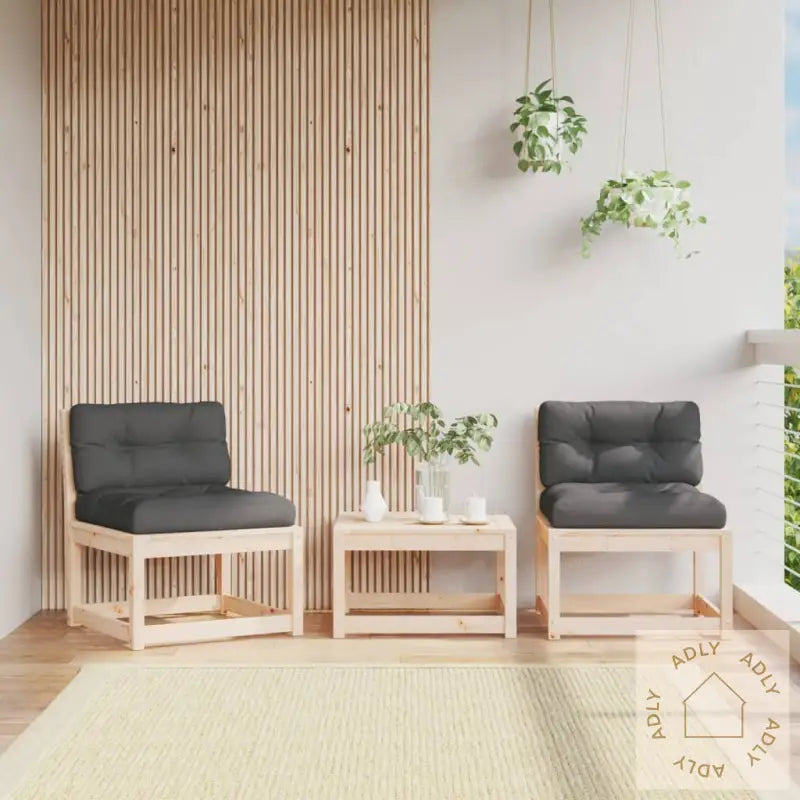Hagesofaer Med Puter 2 Stk Heltre Furu