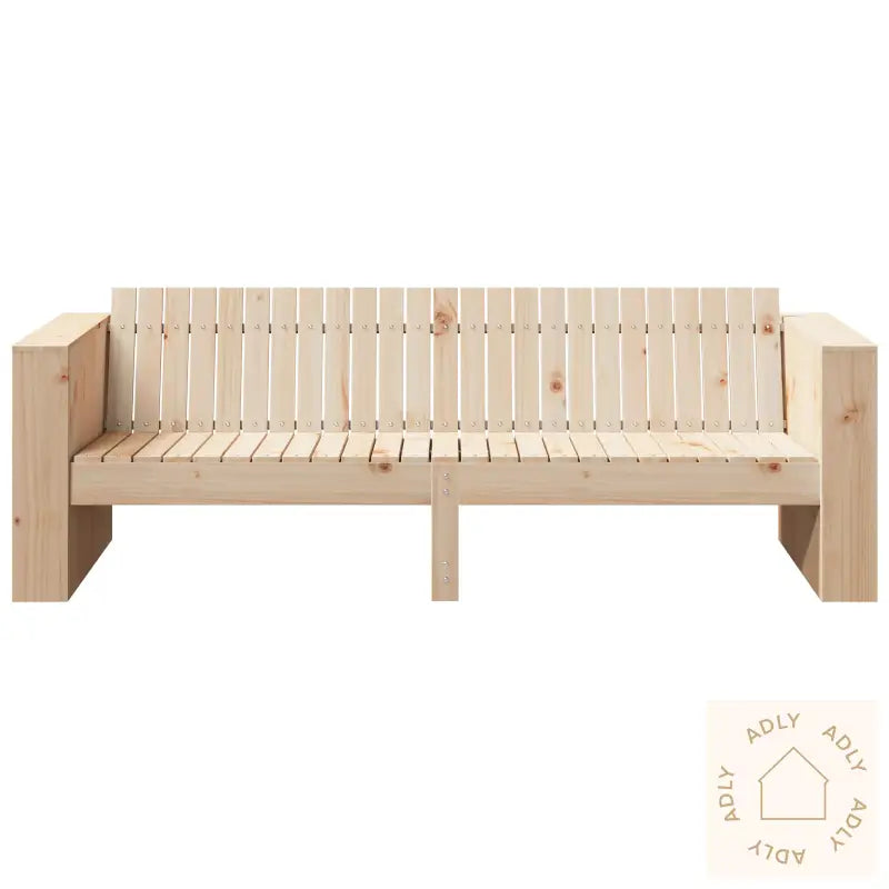 Hage Sofa 3-Seter Naturlig Massivt Furutre Medium Holdbar