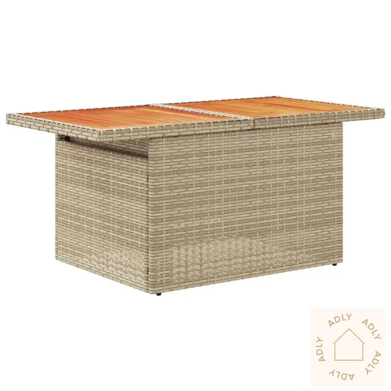 Hagesofaer Med Puter 9 Deler Beige Polyrotting Akasie