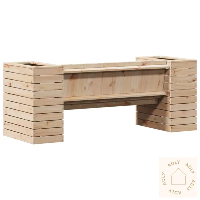 Benk Med Plantekasser 167,5X60X65 Cm Heltre Furu