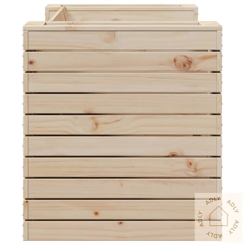 Benk Med Plantekasser 167,5X60X65 Cm Heltre Furu