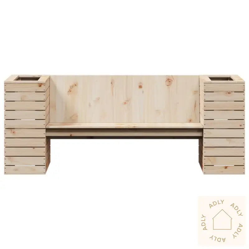 Benk Med Plantekasser 167,5X60X65 Cm Heltre Furu