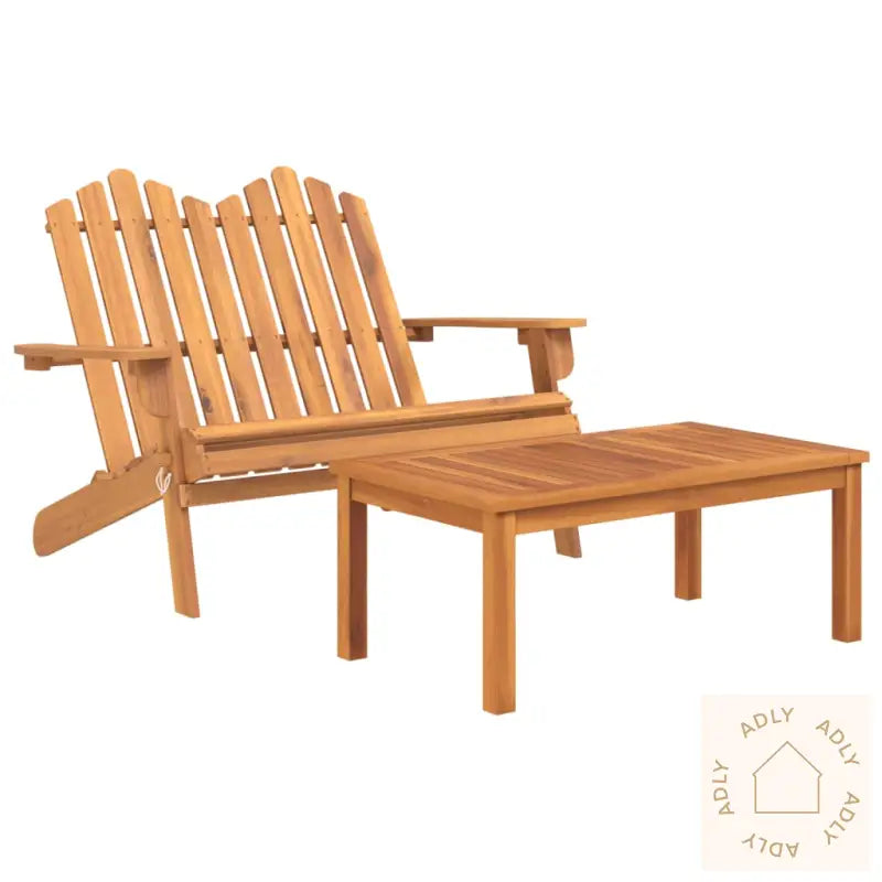Adirondack Loungesett 4 Deler Heltre Akasie