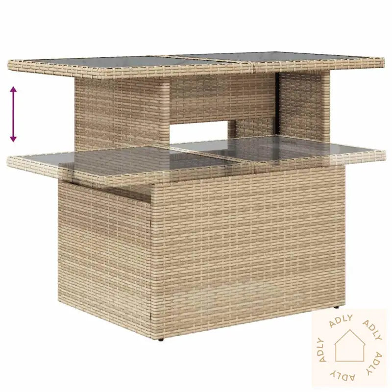 Hagesofaer Med Puter 8 Deler Beige Polyrotting Akasie