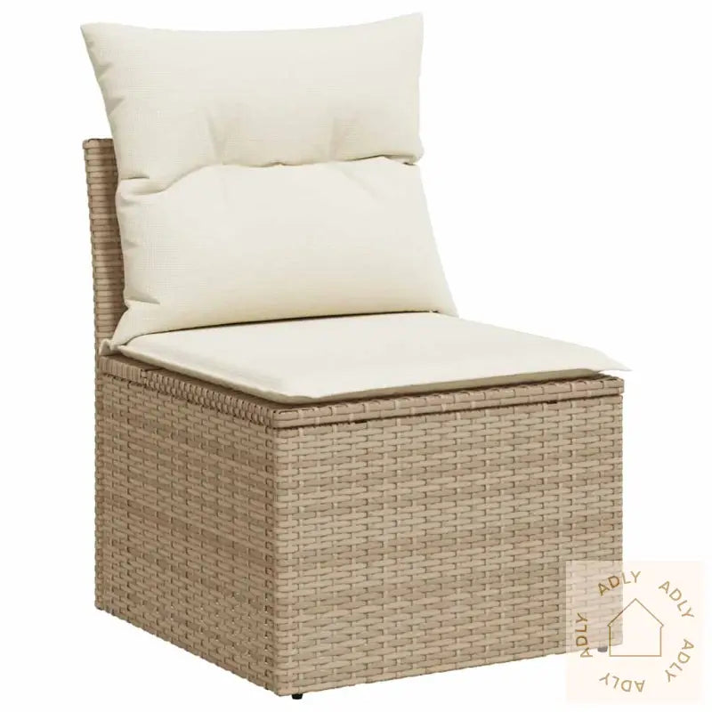 Hagesofaer Med Puter 9 Deler Beige Polyrotting Akasie