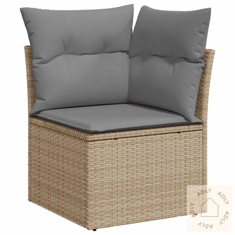 Hagesofaer Med Puter 6 Deler Beige Polyrotting Akasie