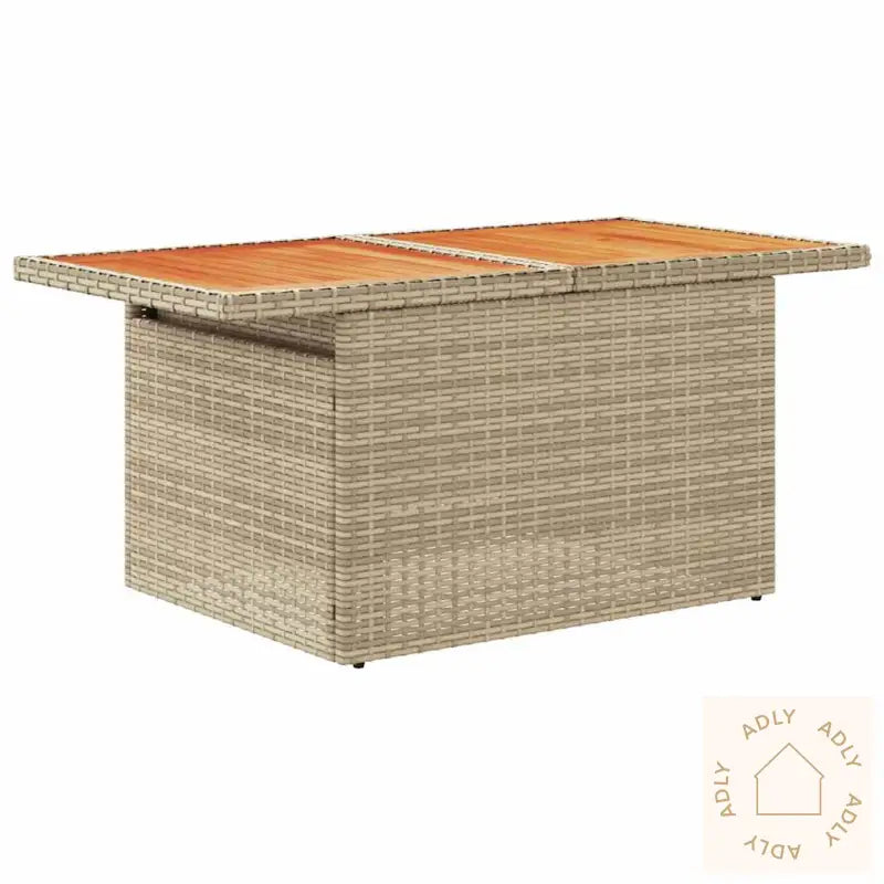 Hagesofaer Med Puter 9 Deler Beige Polyrotting Akasie