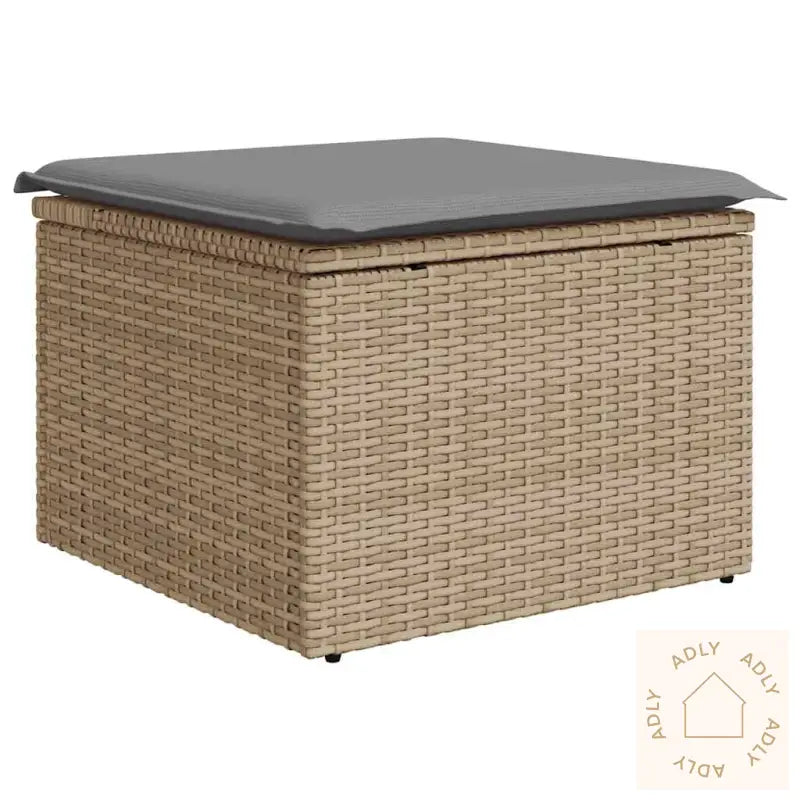 Hagesofaer Med Puter 7 Deler Beige Polyrotting Akasie