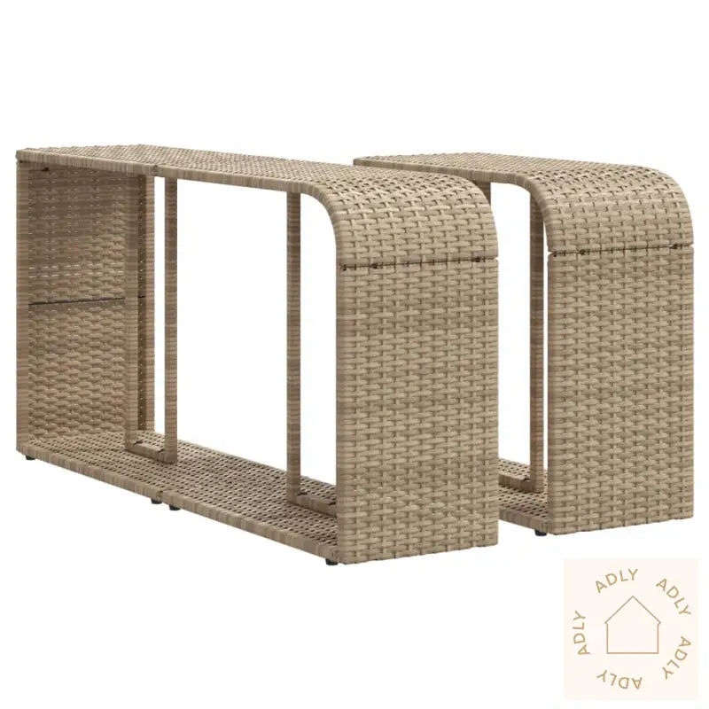 Hagesofagruppe Med Puter 11 Deler Beige Polyrotting