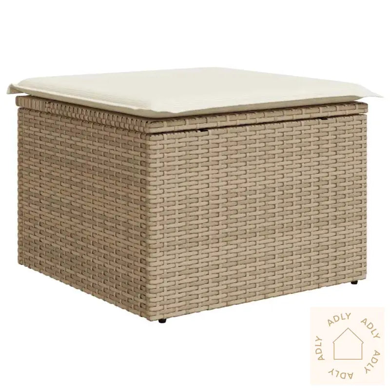 Hagesofaer Med Puter 7 Deler Beige Polyrotting Akasie